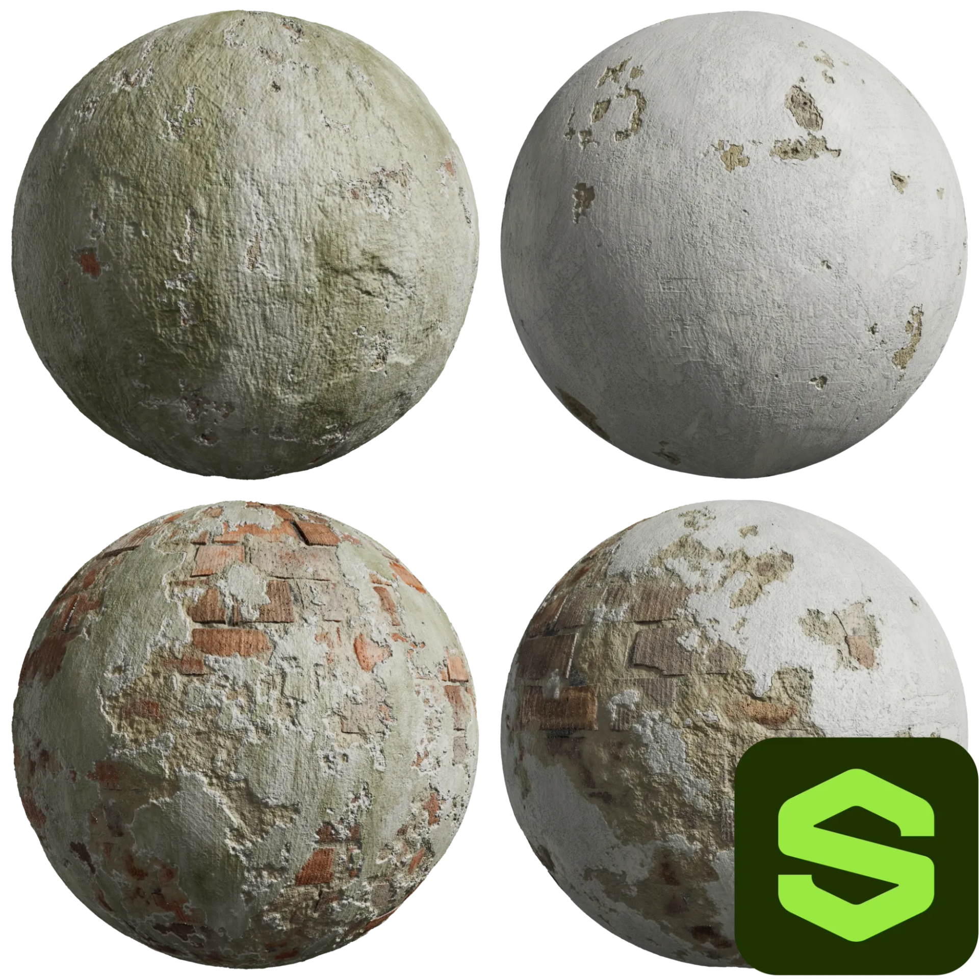 Painted Plaster Substance 002