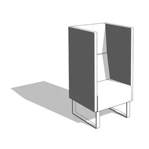 Monolite High Back Chair - HighTower — preview 1, by HighTower Group (RevitCity, CC0)