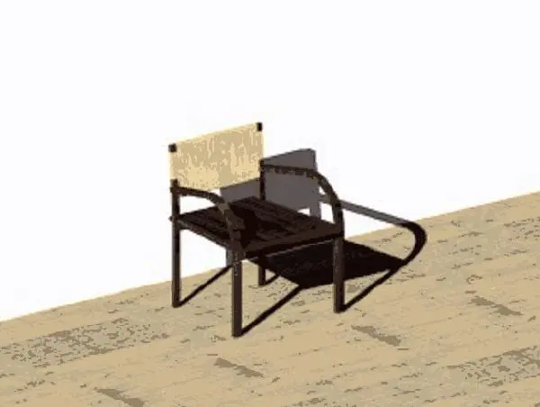 Camogli Chair - with arms — preview 1, by EdArch (RevitCity, CC0)