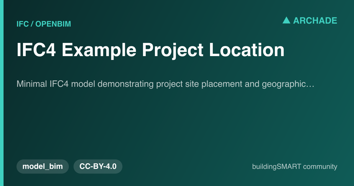 IFC4 Example Project Location