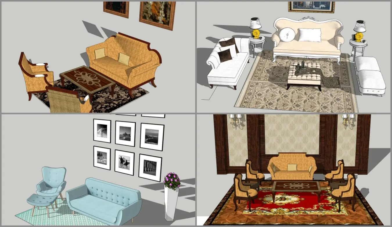 Combo Sofa Classic — preview 1 (cgtips)