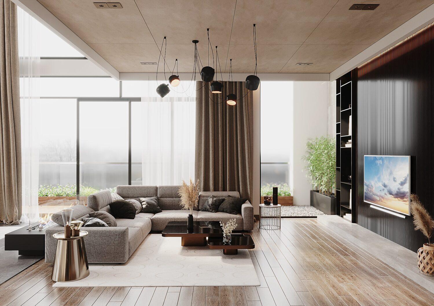 Interior Kitchen – Livingroom 313 Scene