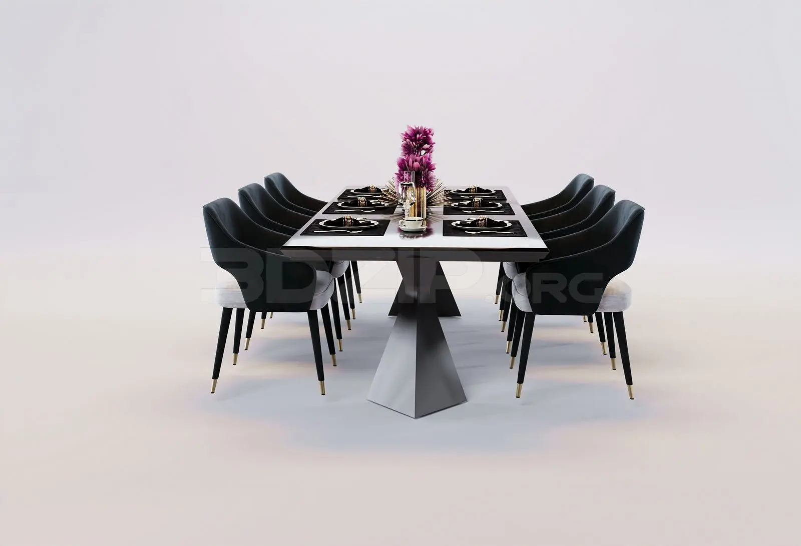 Dining Table And Chair — preview 1 (3dzip)