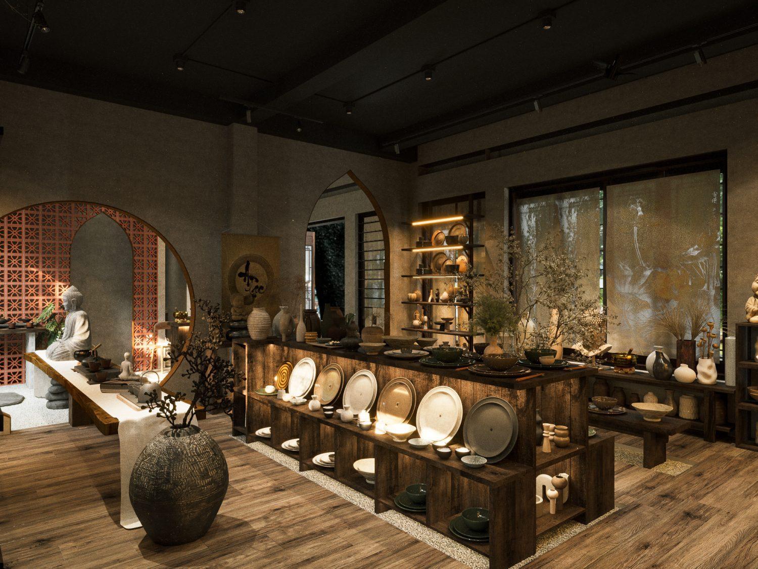 Ceramic Shop Interior
