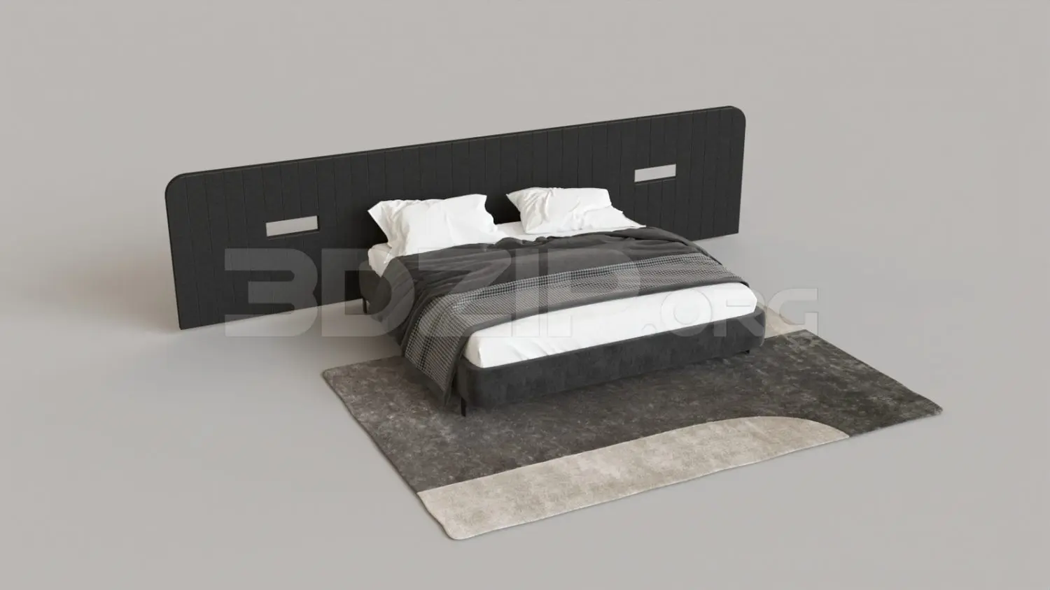 Bed — preview 1 (3dzip, CC0)