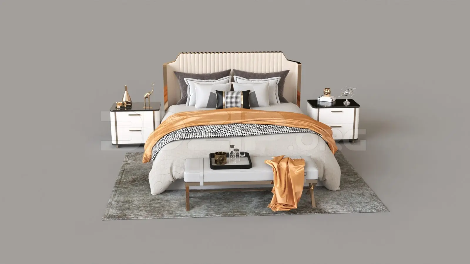 Bed — preview 1 (3dzip, CC0)
