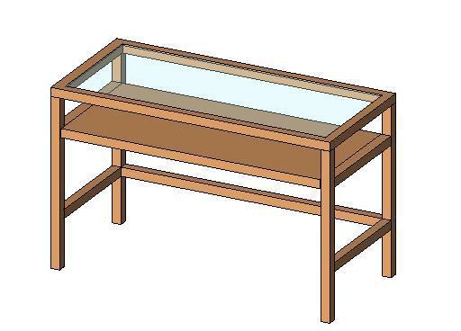 Parametric Computer Desk with Keyboard Shelf