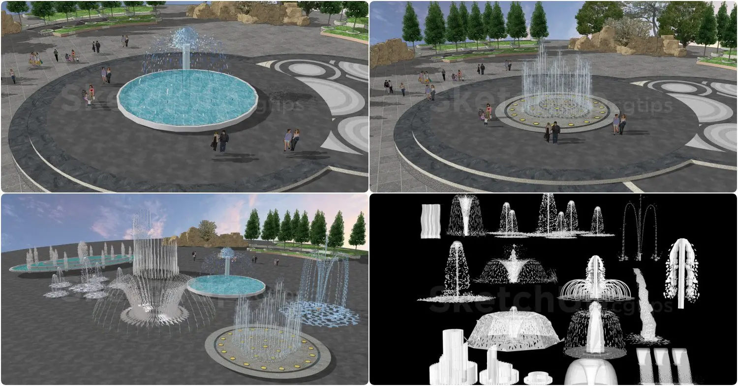 Water Fountain Nozzles — preview 1 (cgtips, CC0)