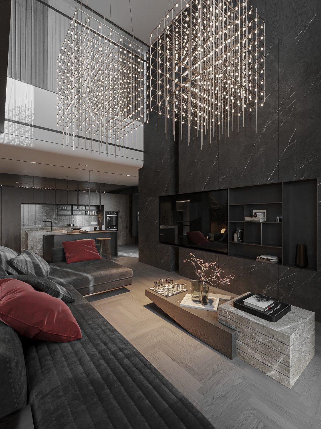Living Room – Kitchen Interior
