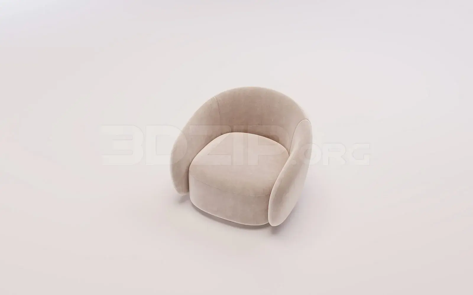 Armchair 3D Model for Interior Projects