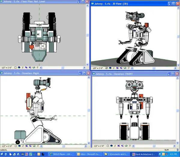Johnny-5 — preview 1, by Revit (RevitCity, CC0)