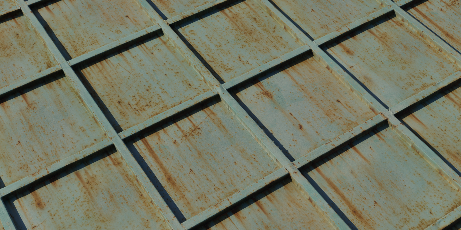 Rusty Metal Grid