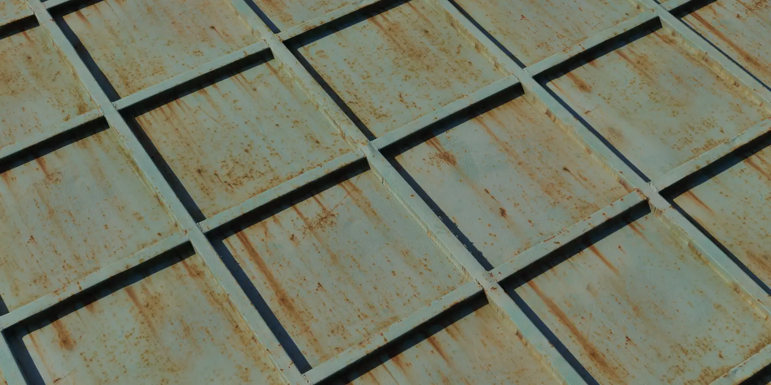 Rusty Metal Grid