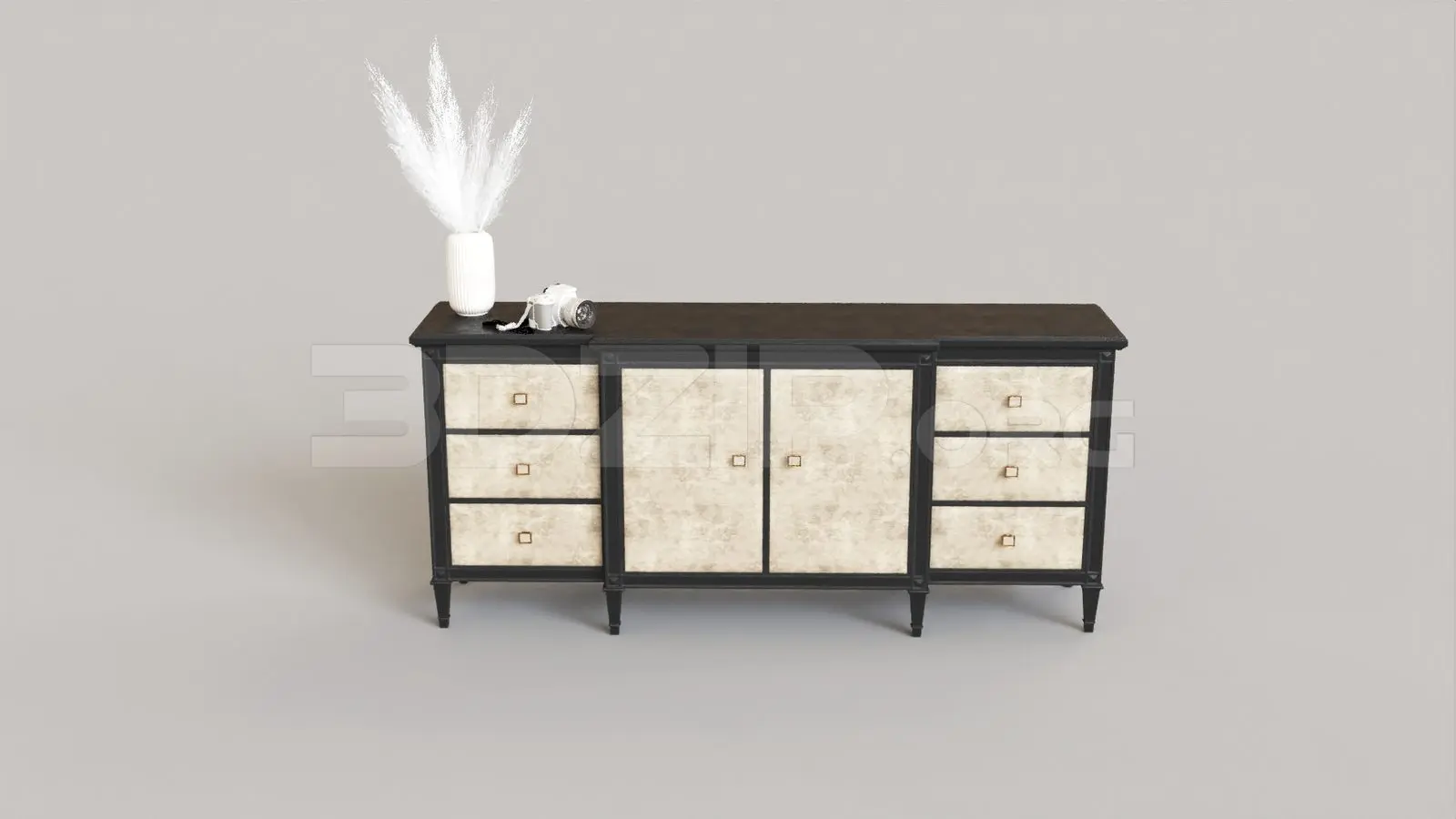 TV Cabinet — preview 1 (3dzip, CC0)