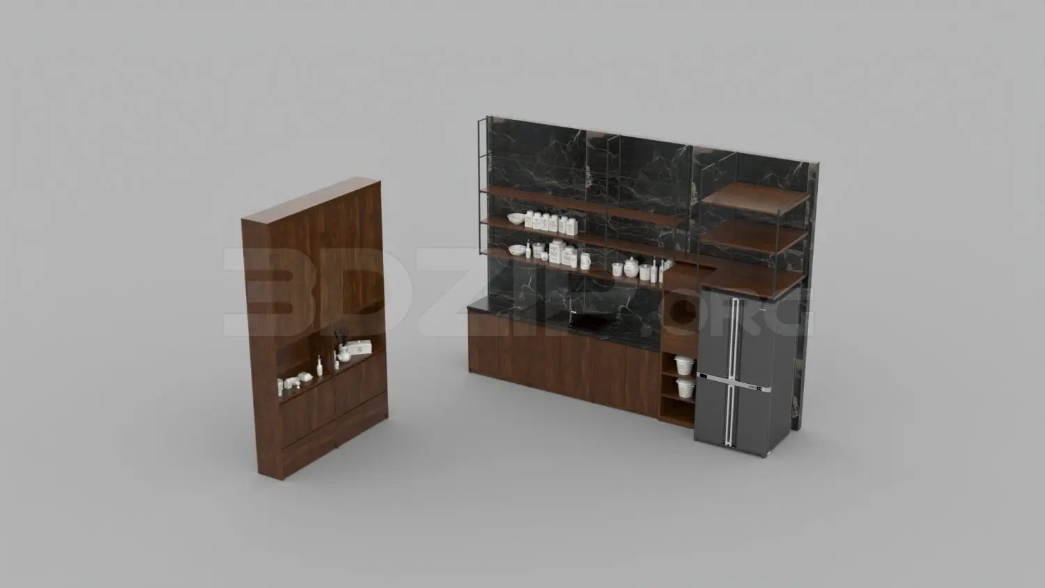Kitchen — preview 1, by Ho Chi Hung (3dzip, CC0)