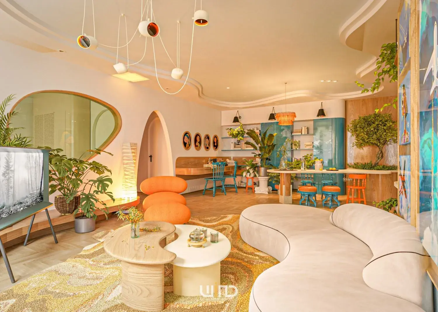 Living Room – Kitchen Interior