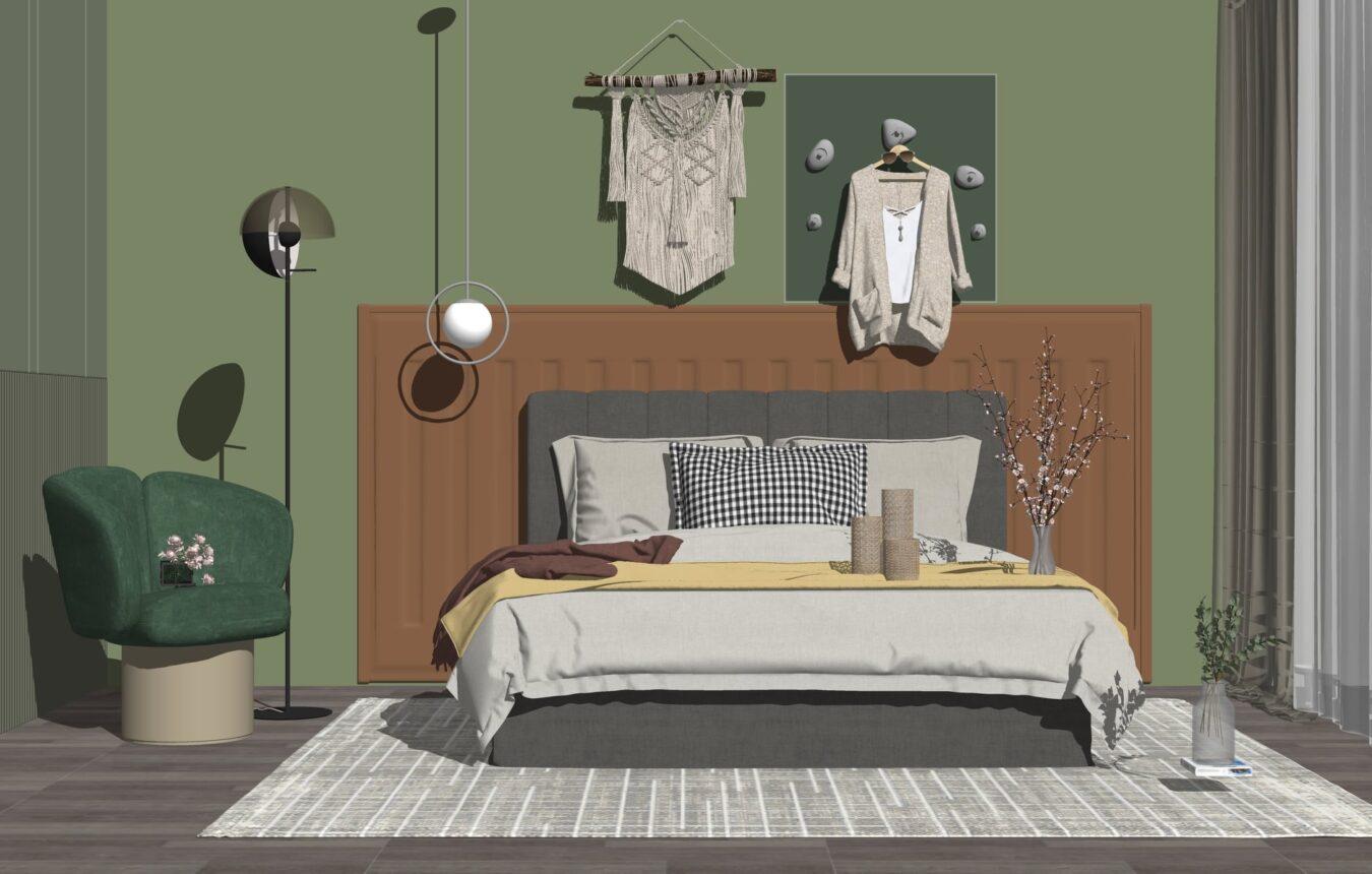 Interior Bedroom Scene