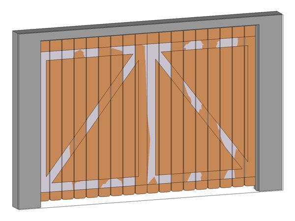 Dumpster enclosure door