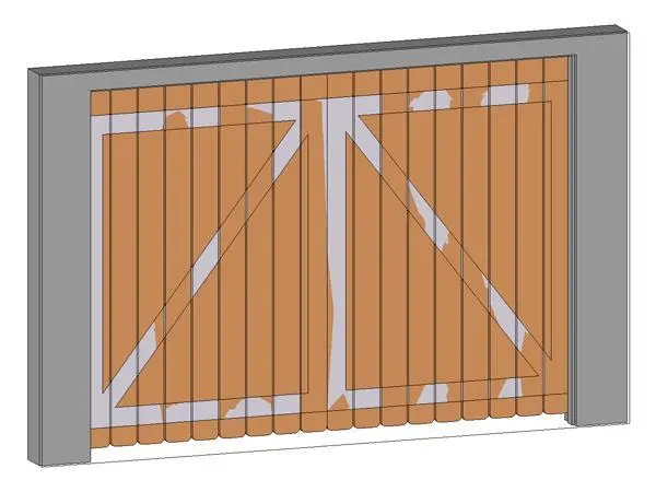 Dumpster enclosure door
