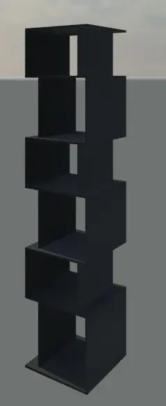 Bookcase — preview 1, by spacify.com (RevitCity, CC0)