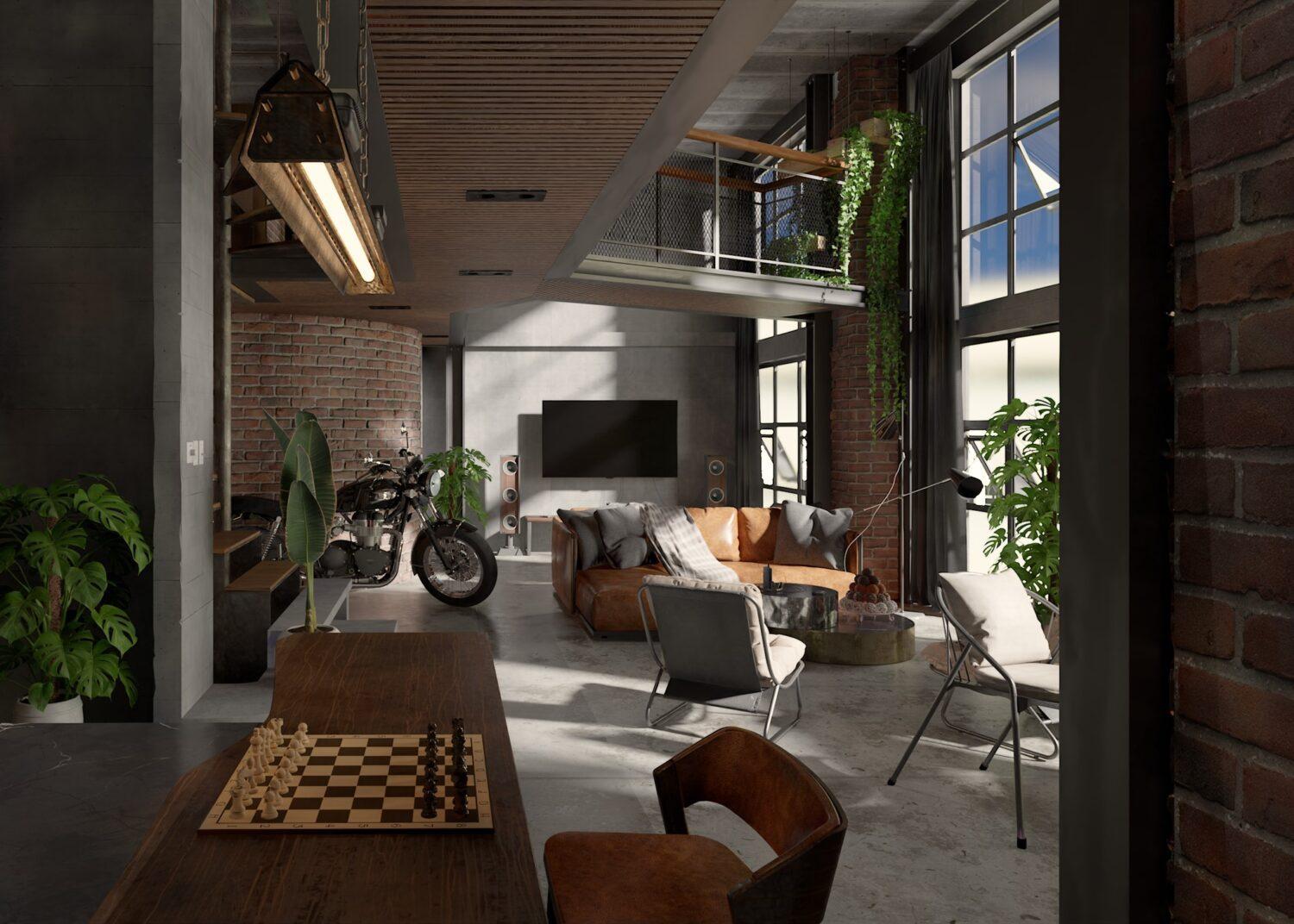Industrial House Interior