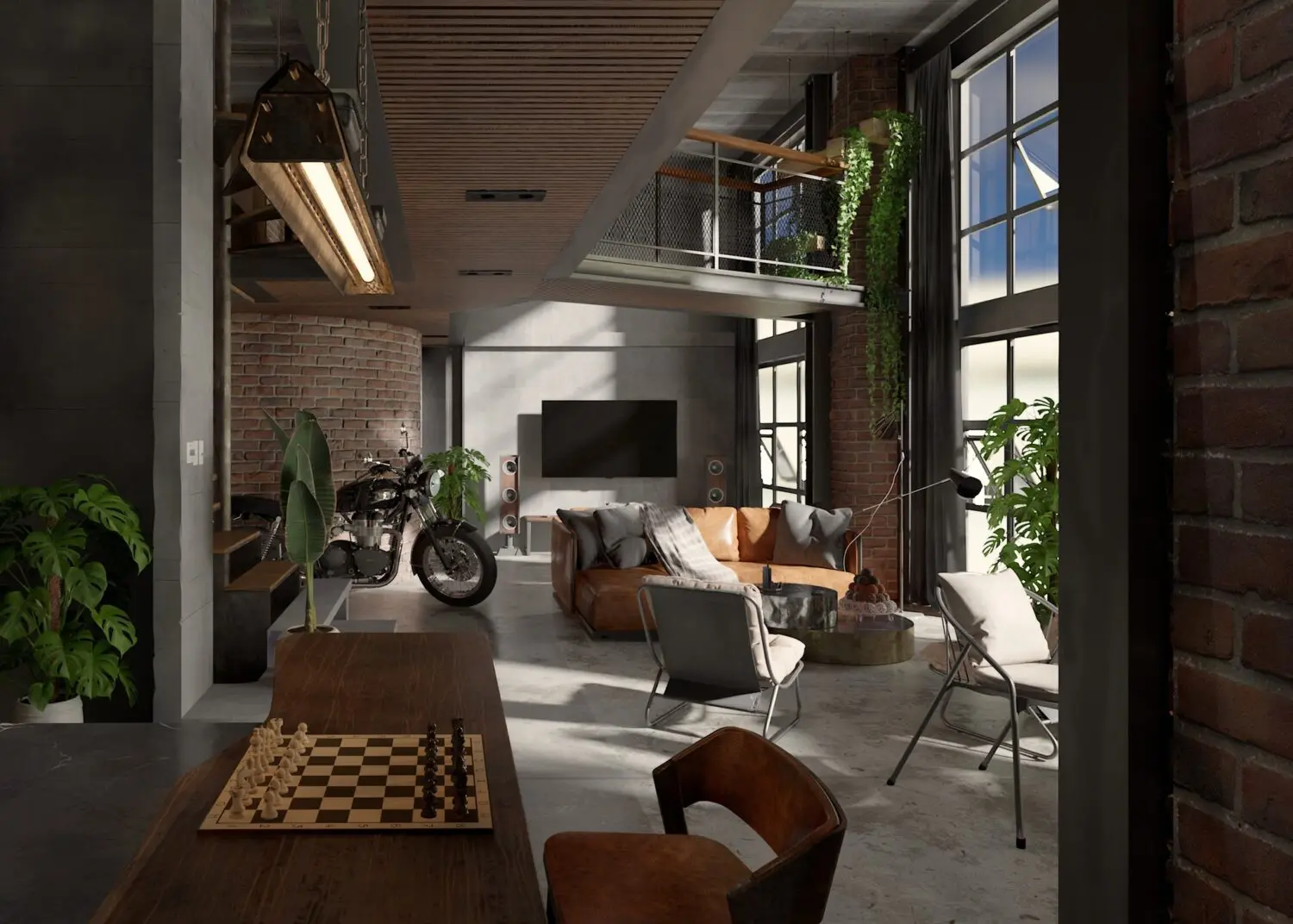 Industrial House Interior