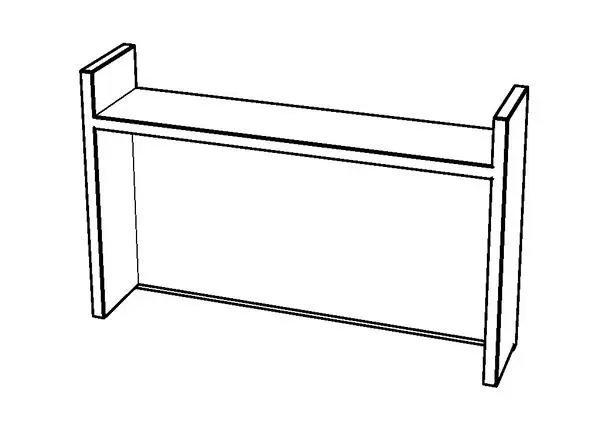 IKEA Micke Desk cover - narrow — preview 1, by Gils (RevitCity, CC0)