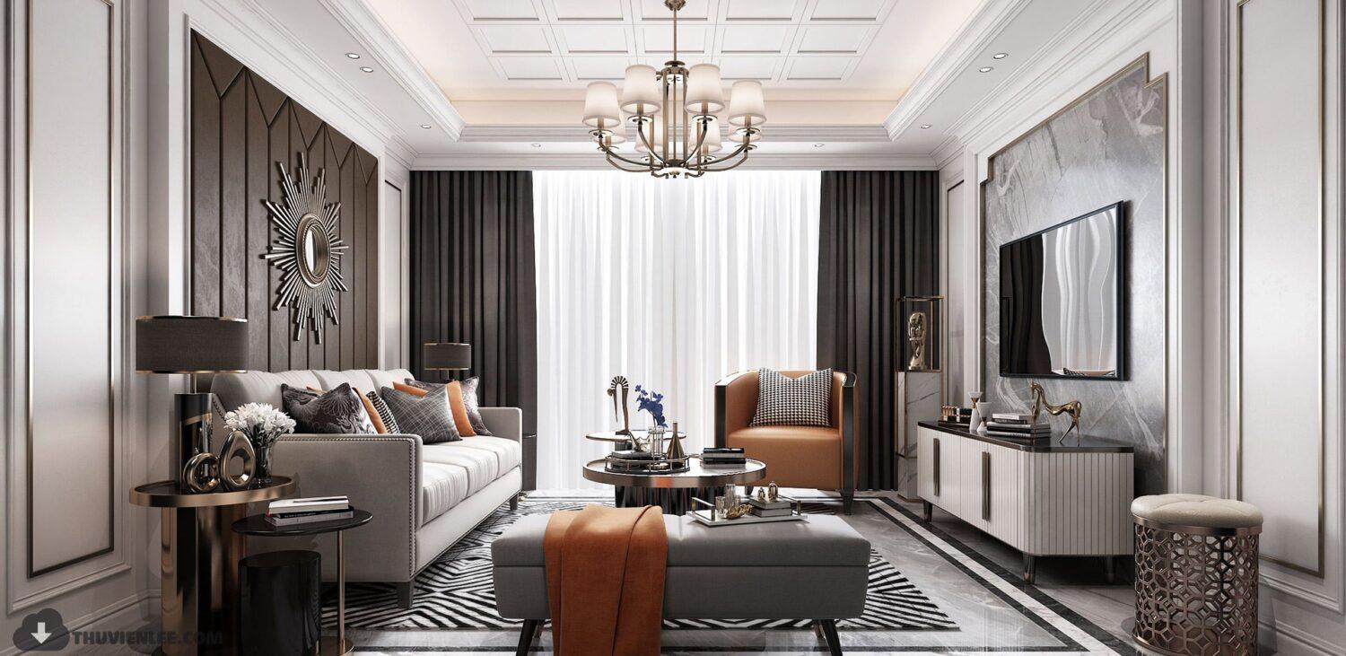 Living Room Interior — preview 1, by Le Anh Tuan (3dzip)