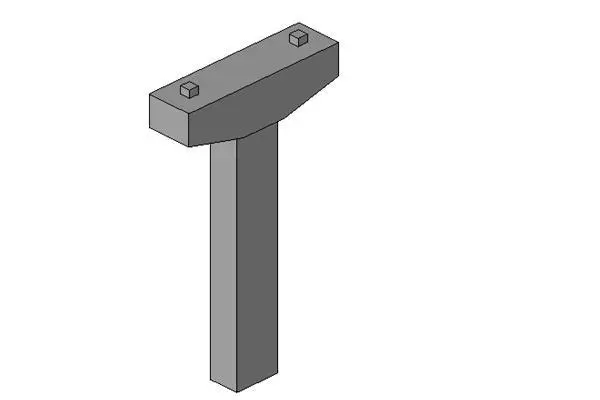 T-Column — preview 1, by Manolo (RevitCity, CC0)
