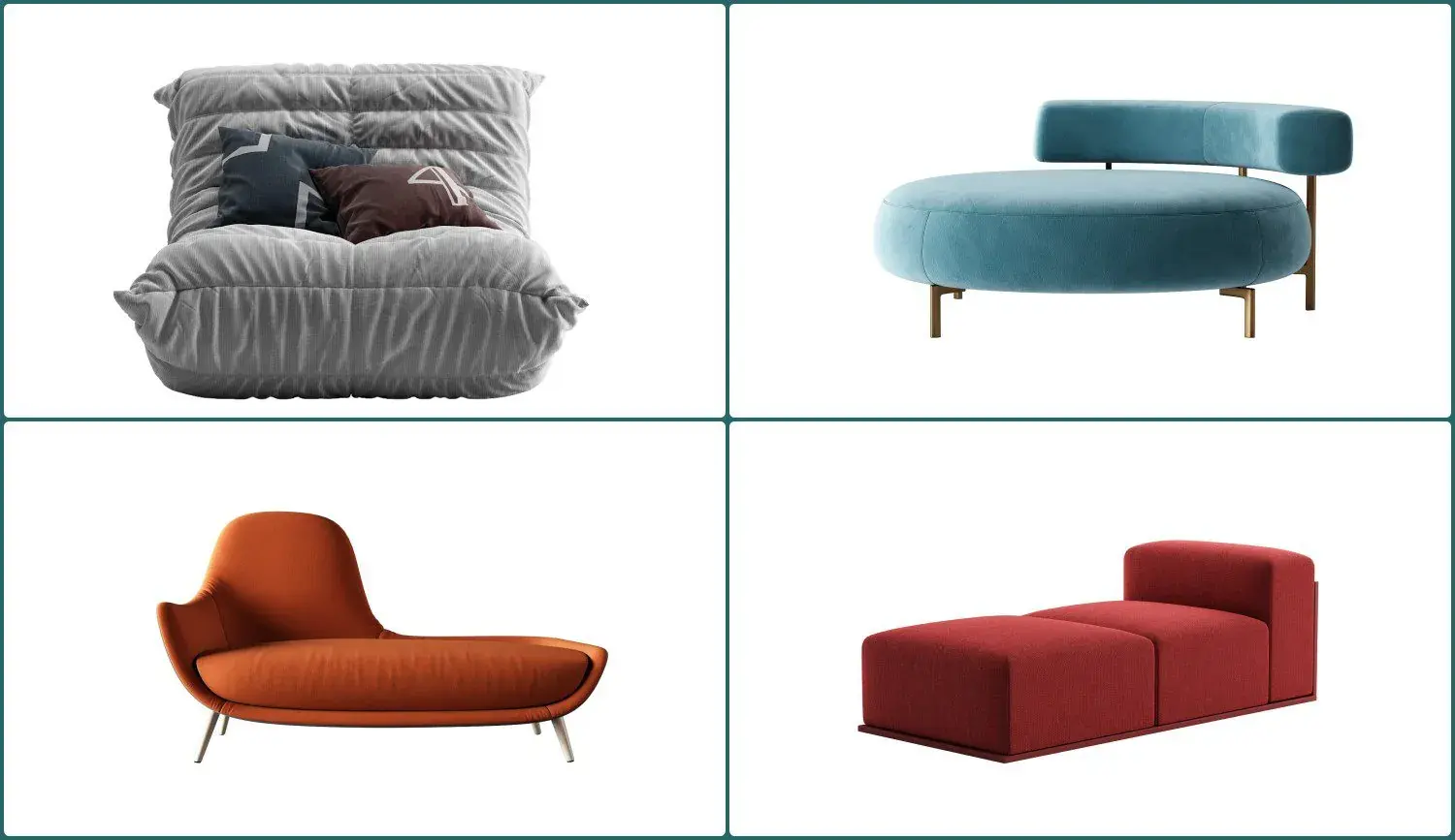 Sofa, Chair and Stool