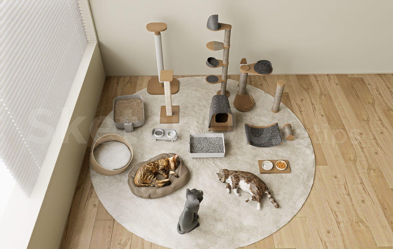 Modern Cat Furniture and Scratching Tree