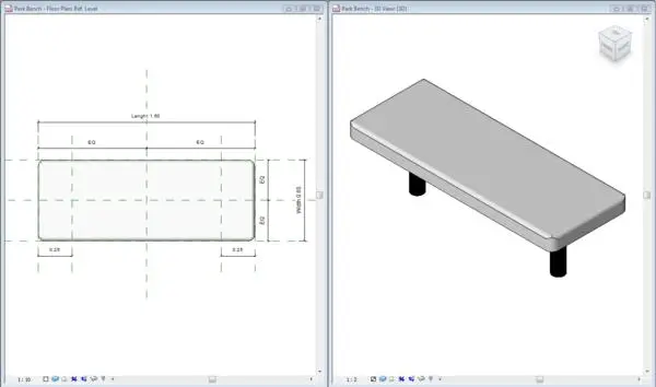Simple Park Bench