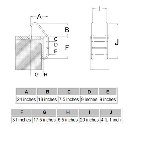 Stainless Steel Pool Ladder