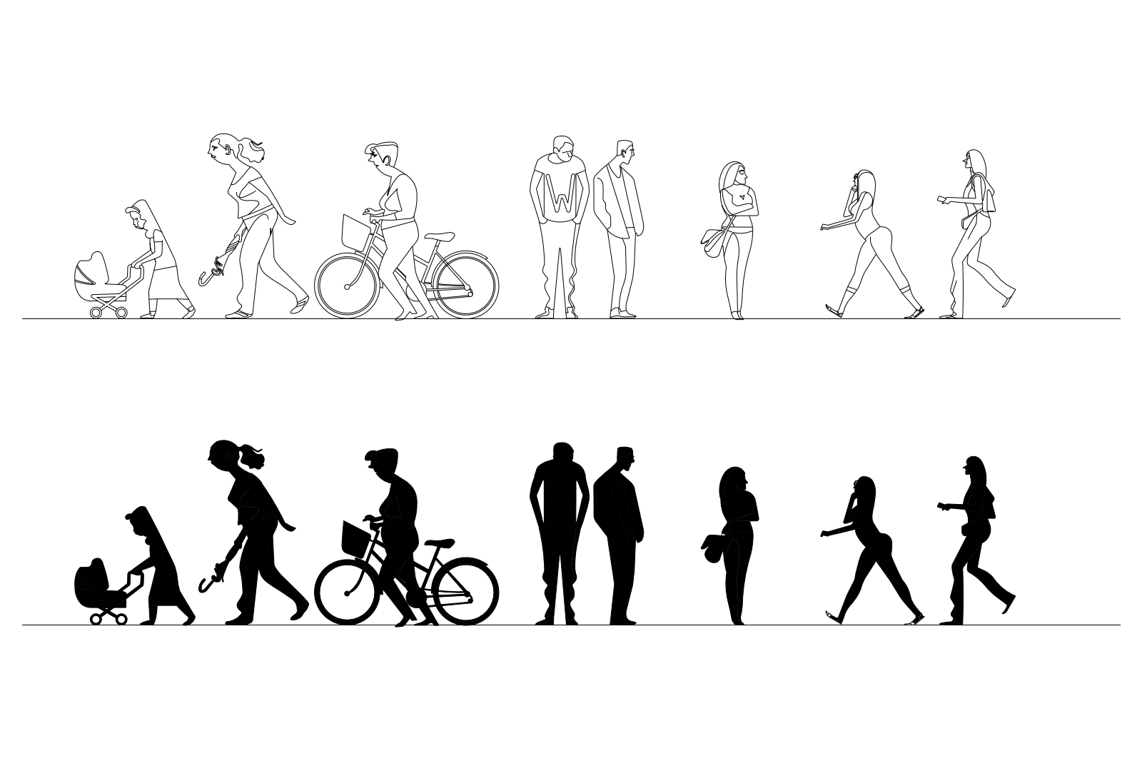 People stylized