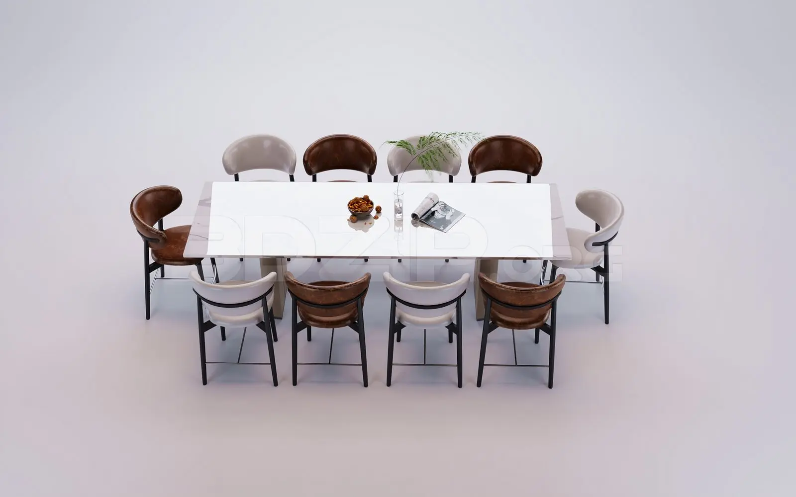 Dining Table And Chair — preview 1 (3dzip)