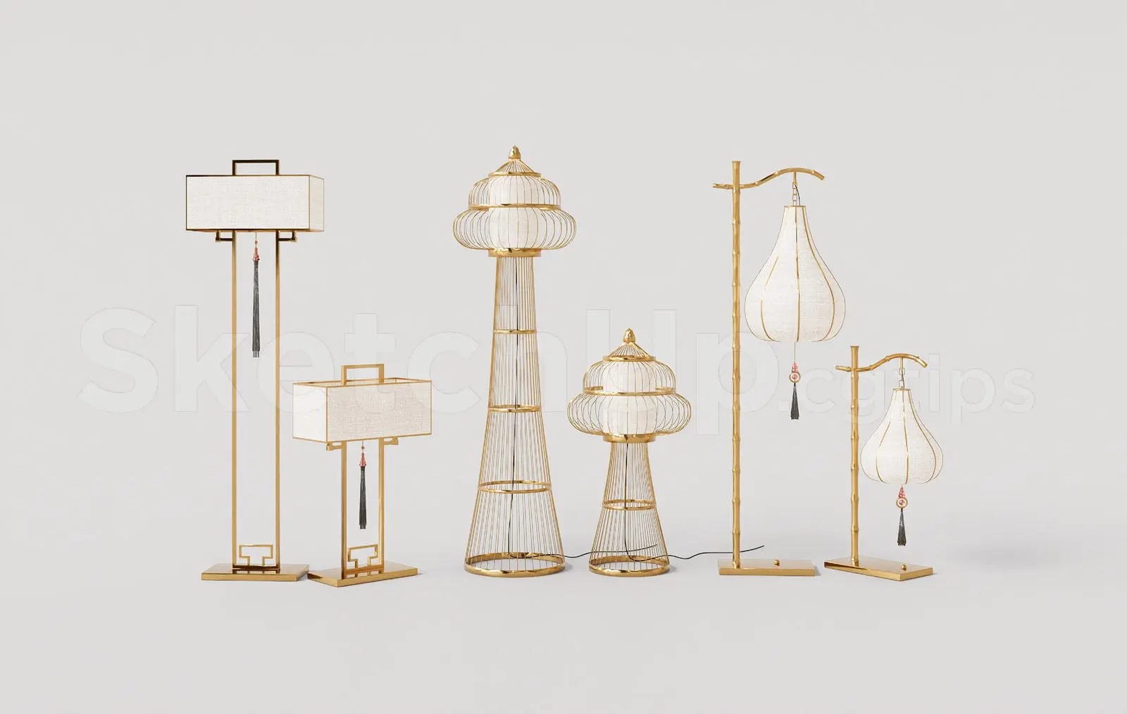 Floor Lamp Model Download for Interior Projects — preview 1 (cgtips)