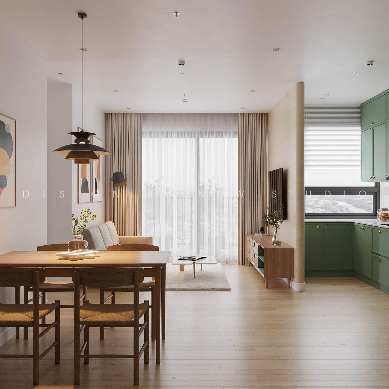 Living Room – Kitchen Interior