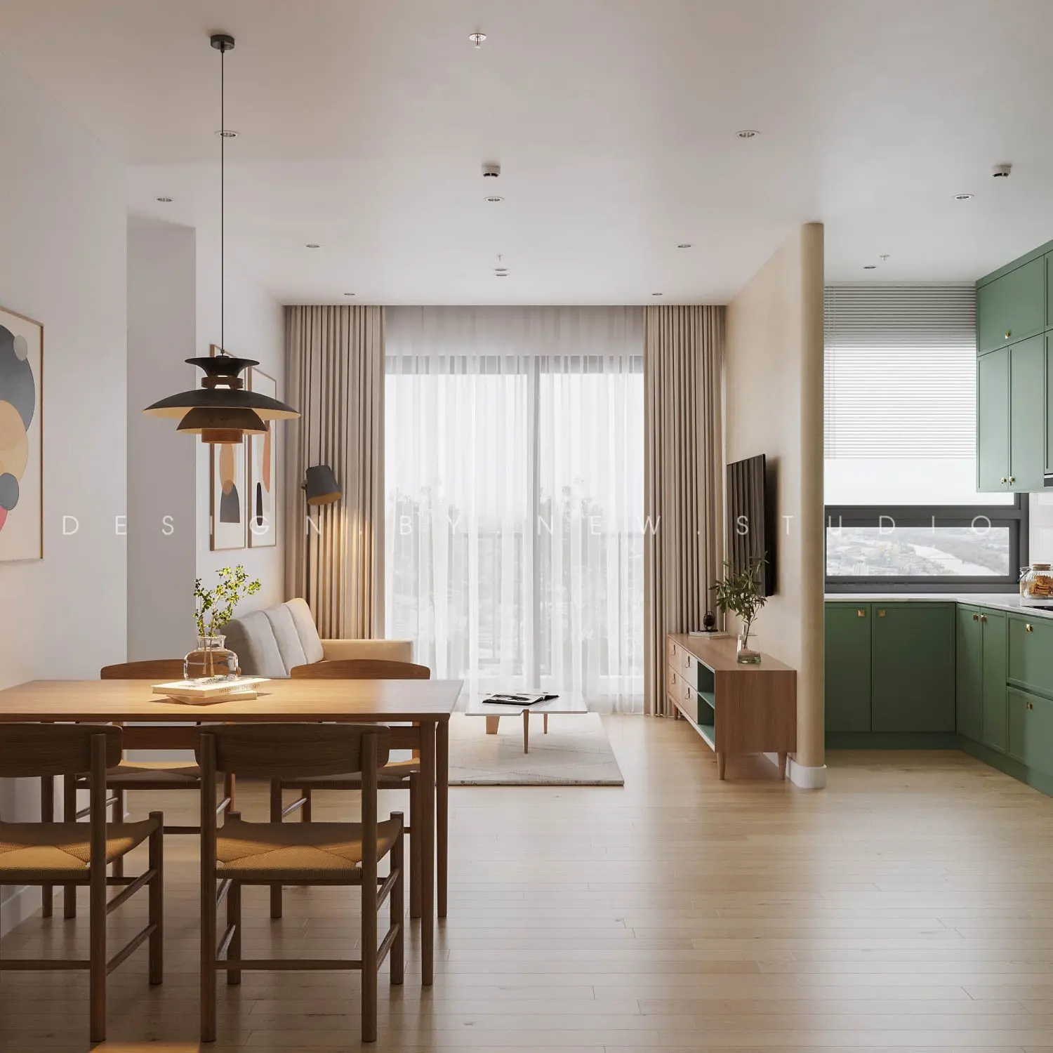 Living Room – Kitchen Interior