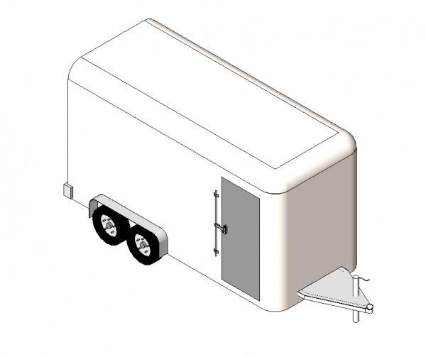 7 X 16ft Enclosed Trailer