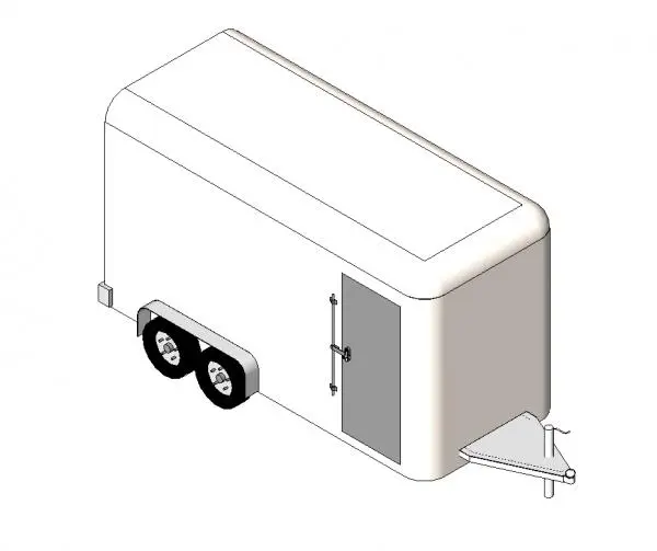 7 X 16ft Enclosed Trailer