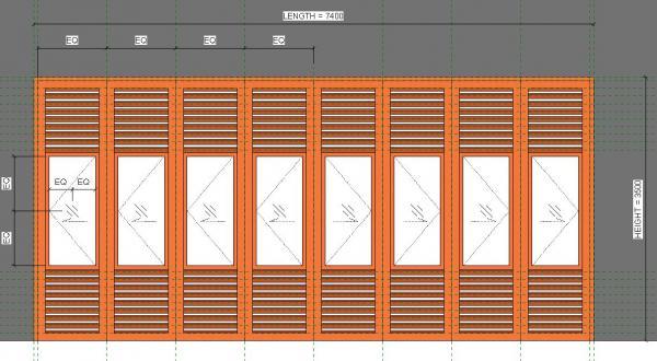 Akrimee_folding Door 7400 X 3500 8 Panels