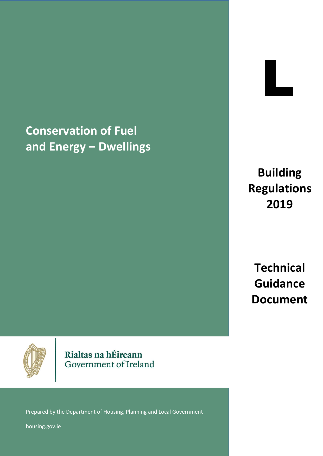 Technical Guidance Document L: Conservation of Fuel and Energy — Dwellings