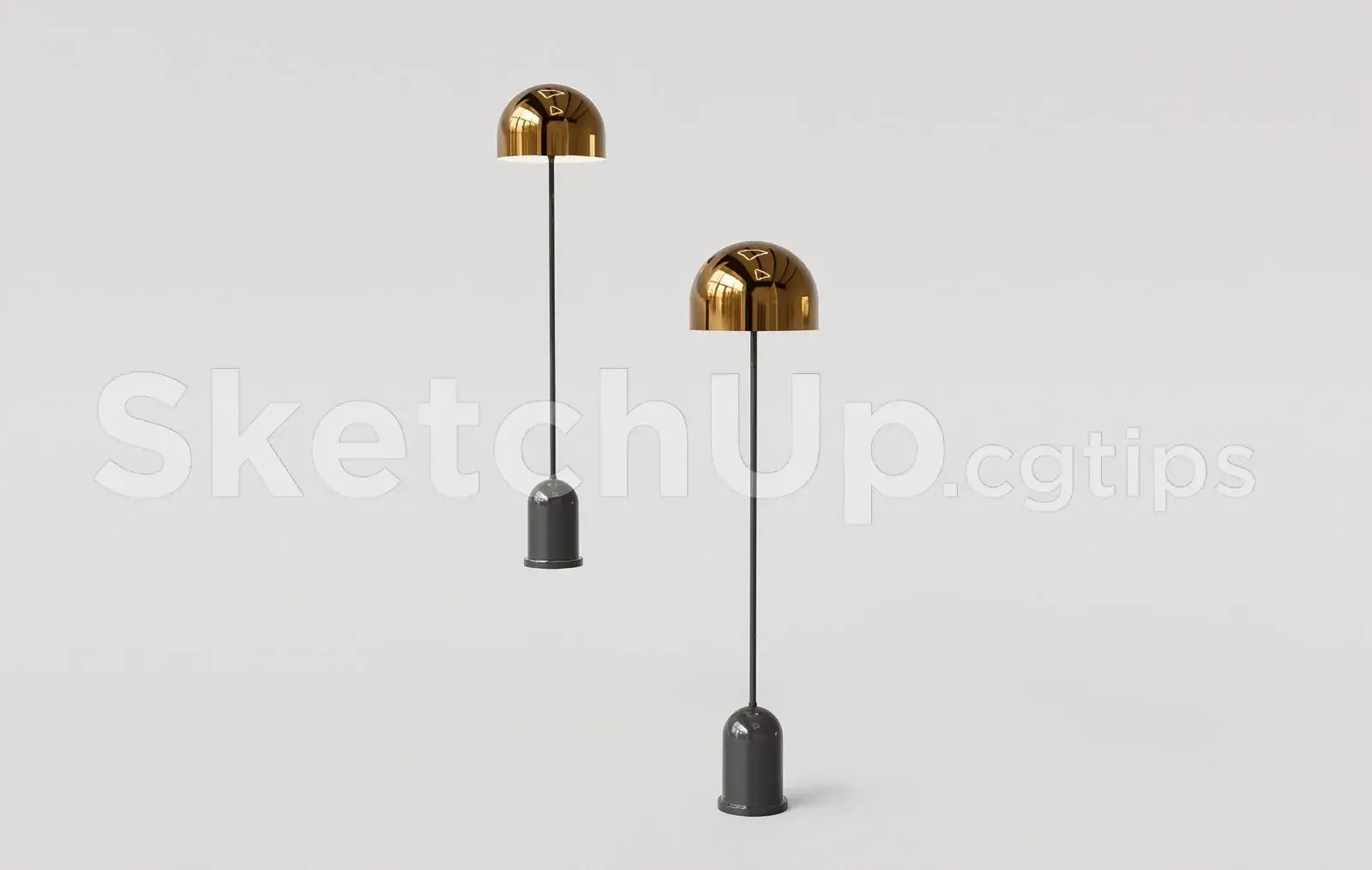 Floor Lamp Model for SketchUp – Interior Design Ready