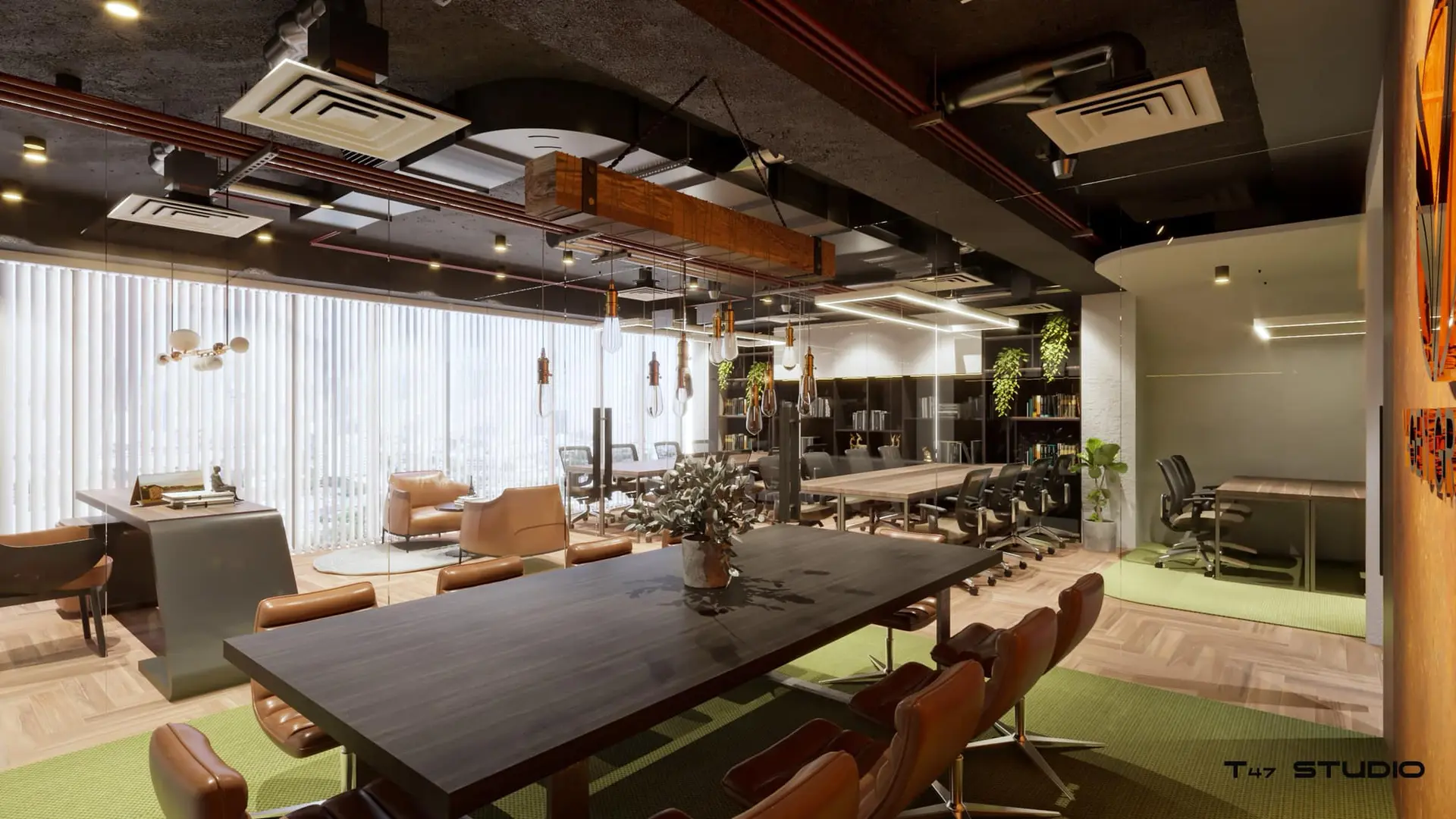 Interior Office room Scene