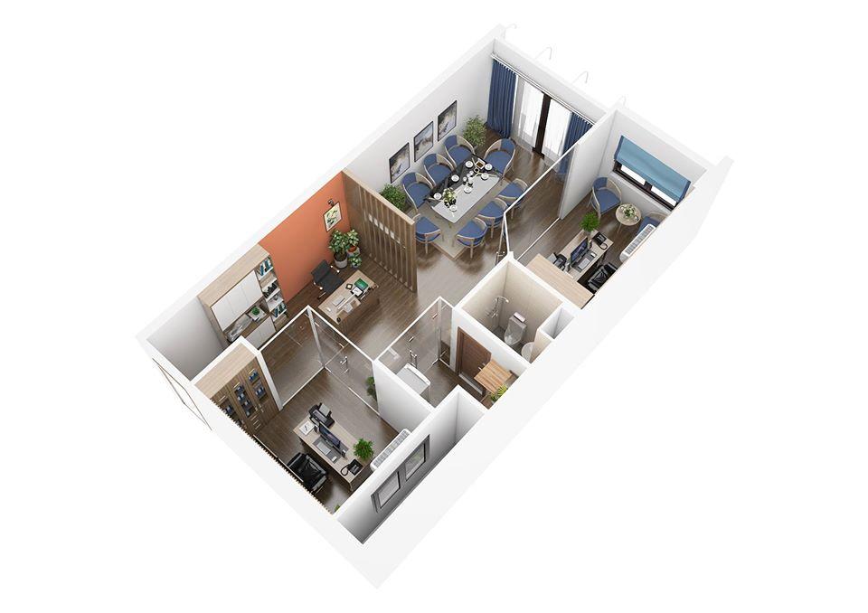Interior Office Room Scene