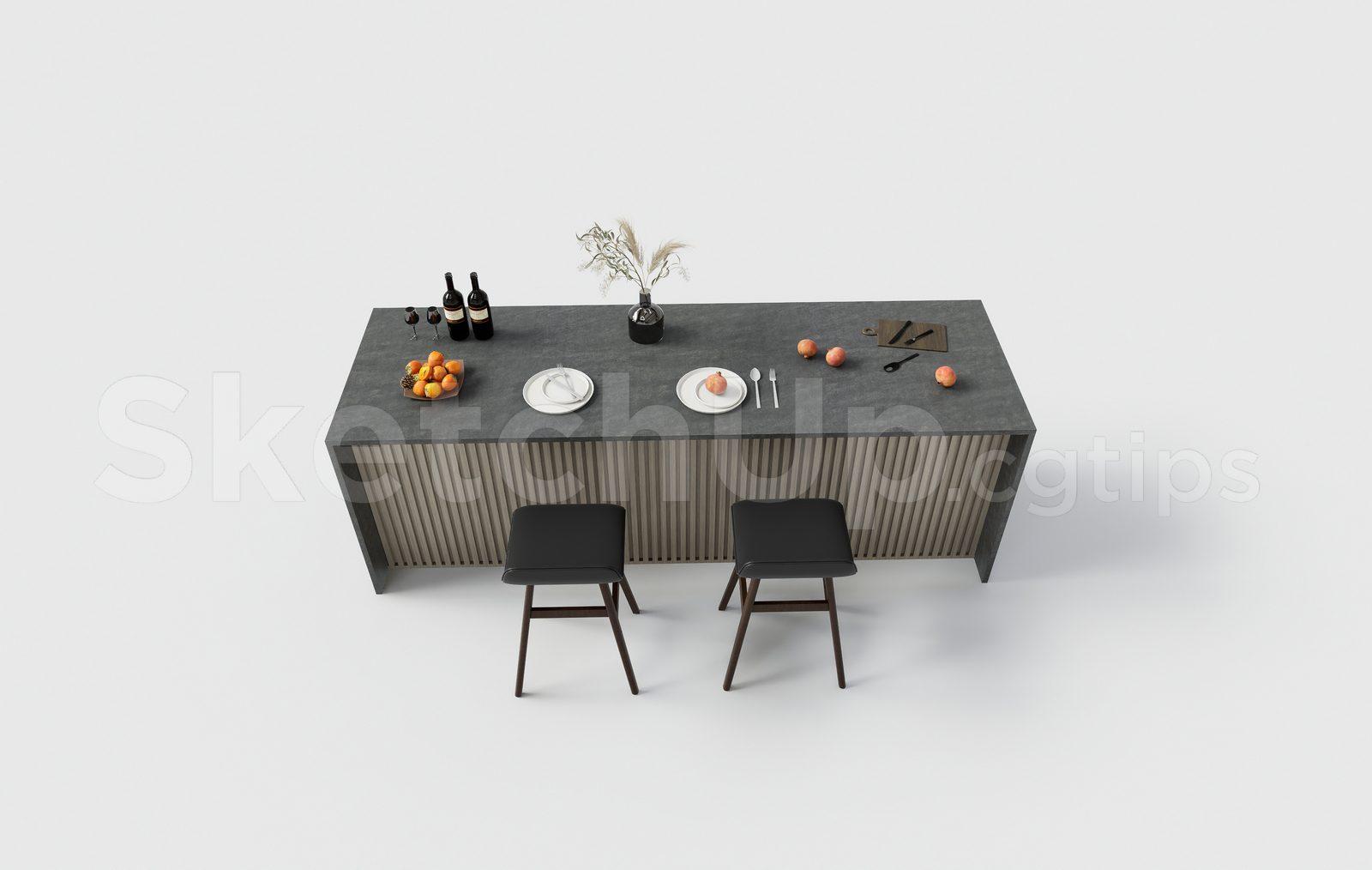 Kitchen Island — preview 1 (cgtips)