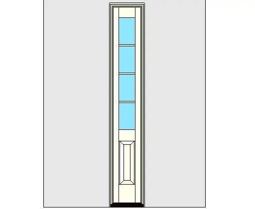 Kolbe Ultra Series Inswing Entrance Sidelite Panel-Glass Standard Sill Units — preview 1, by Kolbe (RevitCity, CC0)