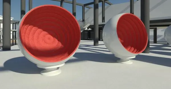 Akrimee_sphere Chair — preview 1, by AKRIMEE (RevitCity, CC0)