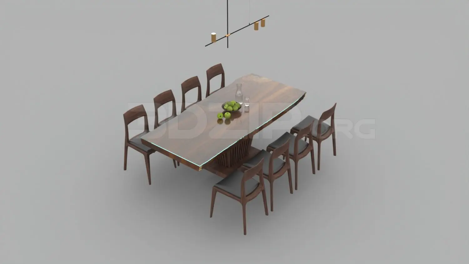 Dining Table And Chair — preview 1 (3dzip, CC0)