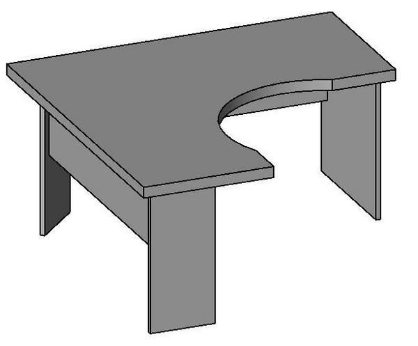 Desk with return